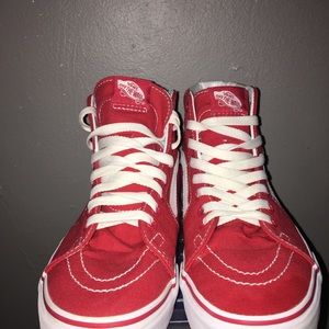 Red high top vans